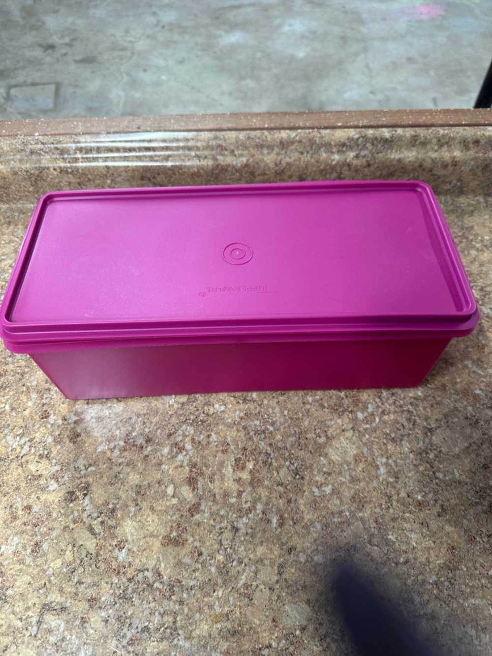 Tupperware Magenta Rectangular Food Storage Container bread box